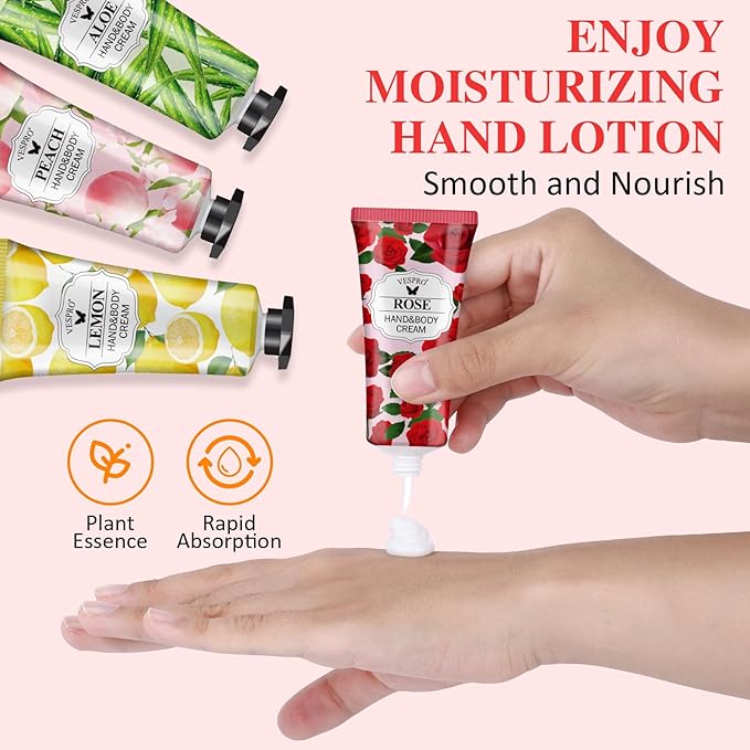 VESPRO 210 Pack Moisturizing Hand Cream Gifts Set, Mothers Day Gifts, Hand - Image 5