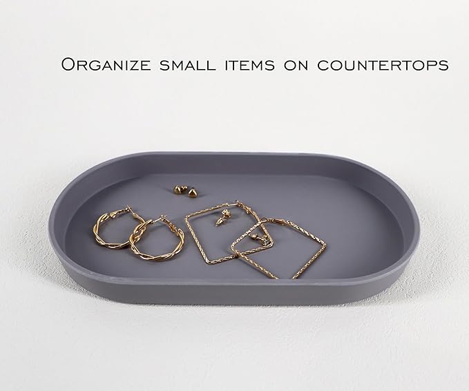 Gray Small Tray, 3 Pack Oval Tray - Image 7