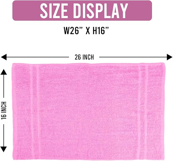 Hand Towels Pink Economy Towels Salon Towels - Image 2