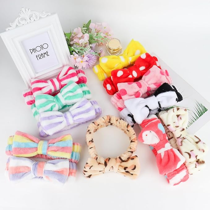 Casoty 12 Pack Spa Headband for Washing Face Shincare Headbands Face Wash - Image 7