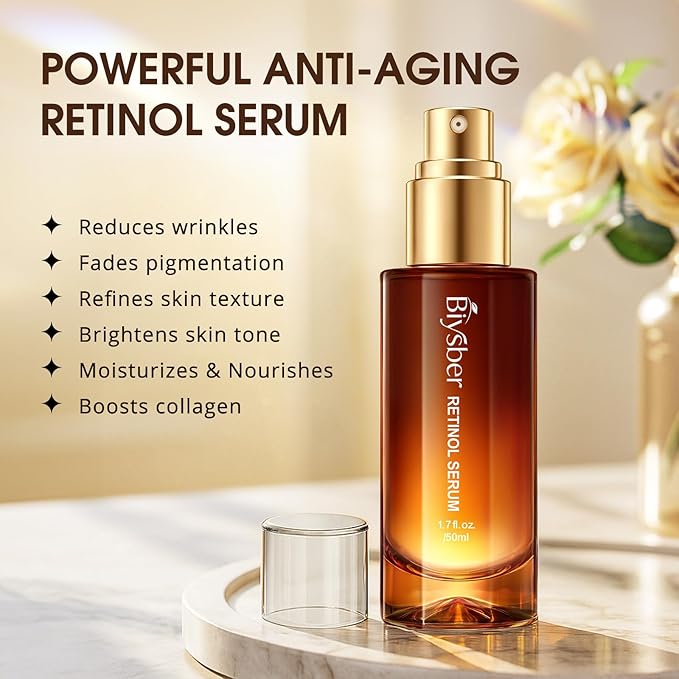 Retinol Collagen Serum for Face: Anti Aging & Anti Wrinkle Repair Peptide Serum - Image 6