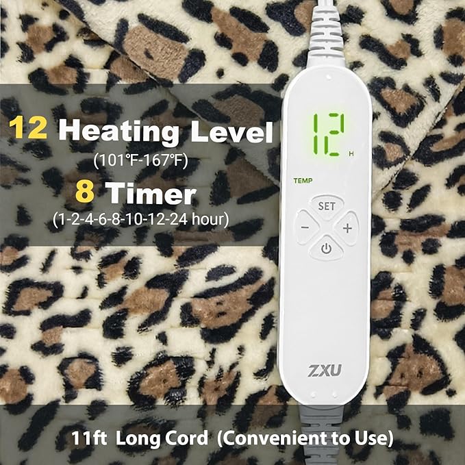 ZXU Heating Pad for Back Pain and Cramps Relief, Ultra Soft Microplush Heating - Image 2