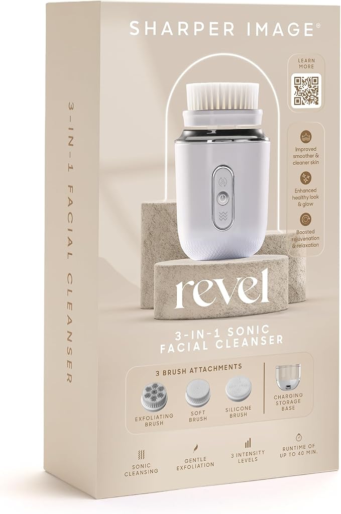 Sharper Image Revel 3-in-1 Sonic Facial Cleanser - Image 7
