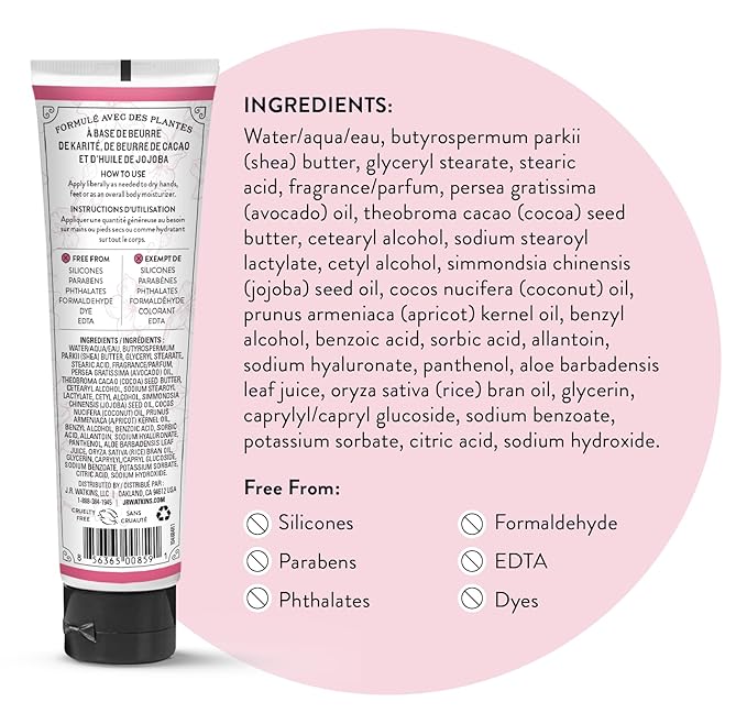 J.R. Watkins Natural Moisturizing Hand Cream, Hydrating Hand Moisturizer - Image 2