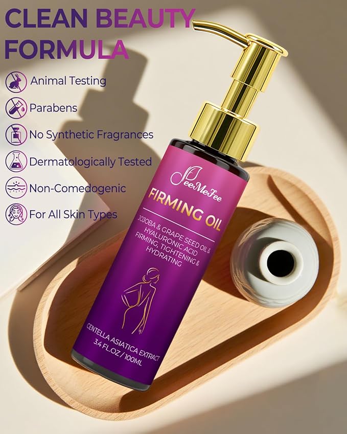 Body Firming Oil, 3.4 FL OZ Body Oil After Shower – - Image 8