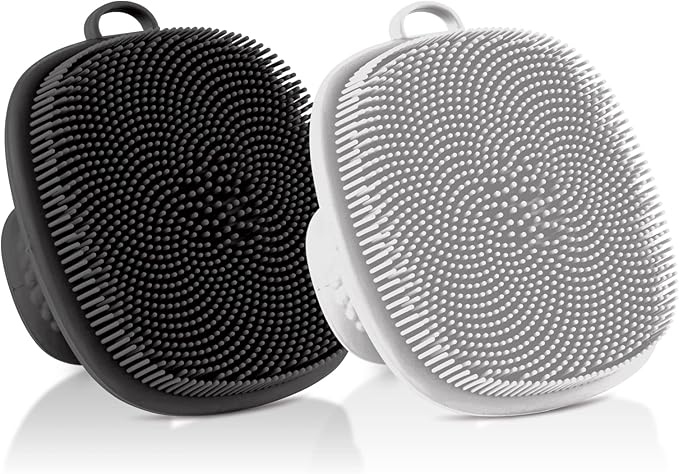 Face Scrubber 2Pack Silicone Face Scrubber by -100SoftSilicone-
