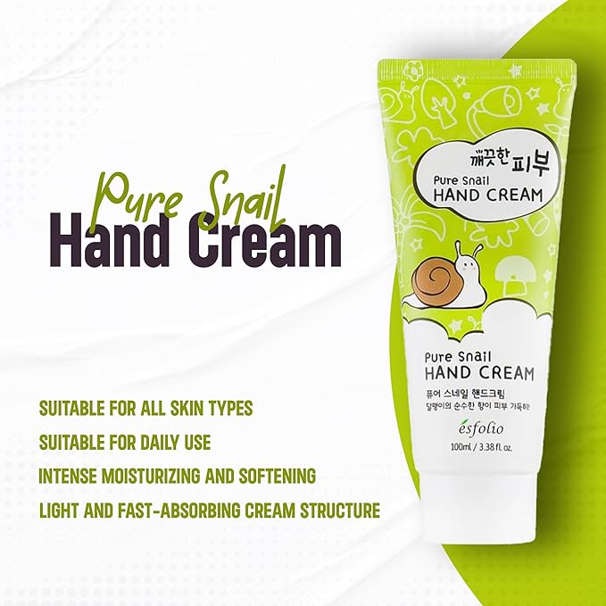 esfolio Pure Skin Snail Hand Cream – Deep Moisturizing & Restoring Hand Lotion - Image 8