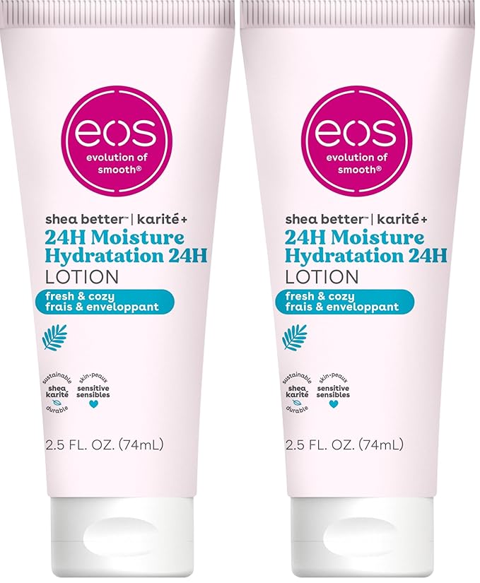 eos 24H Moisture Travel Body Lotion- Fresh & Cozy, Travel Size Essential by eosproducts