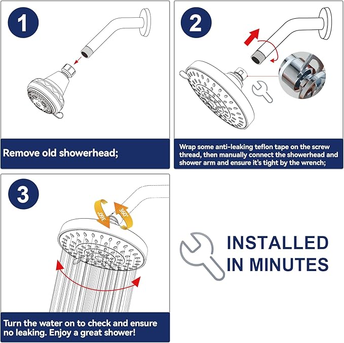HOPOPRO 5-Mode High Pressure Shower Head - Image 6