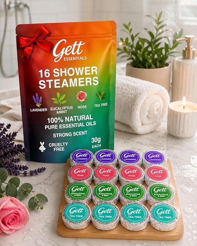 GETT Shower Steamers Aromatherapy 16 Pack – Strong Scent, Long Lasting Shower - Image 6