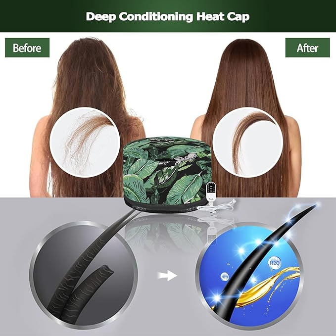 VICARKO Hair Steamer for Deep Conditioning, 10-Level Heats Up Quickly, 118” - Image 2