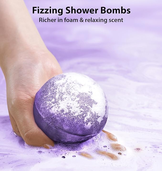 Arnica Bubble Bath Bombs Lavender Bergamot Essential Oils Luxurious Mega - Image 5