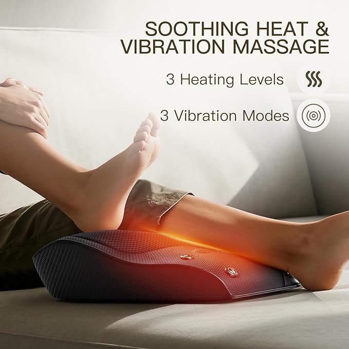 Back Massager with Heat, 4D Kneading Electric Massager - Image 9