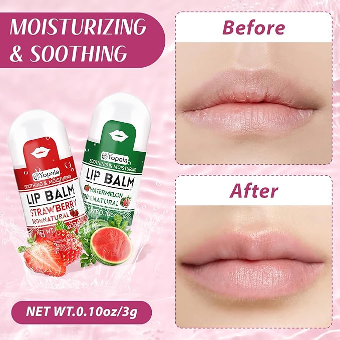 Yopela Mini Lip Balm Bulk 42 Pack, Natural Lip Balms - Image 4