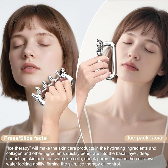 Fascia Massage Tool Stainless Ice Therapy Trigger Point Tools Cellulite Blaster - Image 4