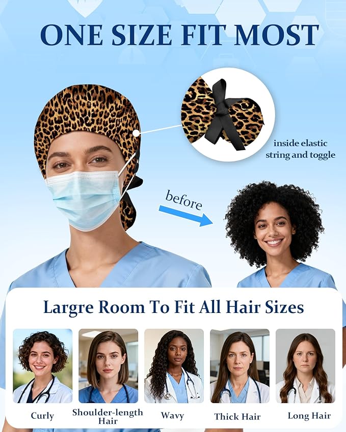 Plifal 100% Cotton Scrub Cap - Image 5