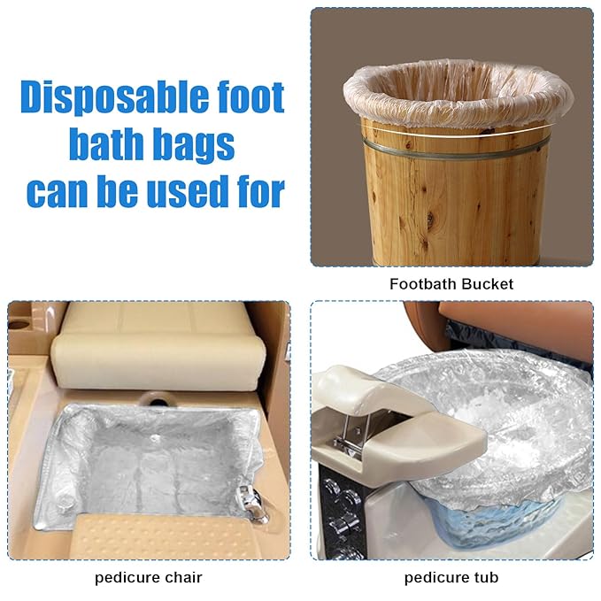 Transparent Pedicure Liners Disposable, Pedicure Bowl Liners - Image 7
