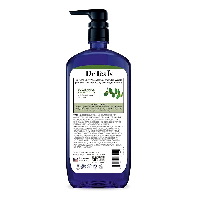 Dr Teal's Body Wash with Pure Epsom Salt, Relax & Relief with Eucalyptus & - Image 10