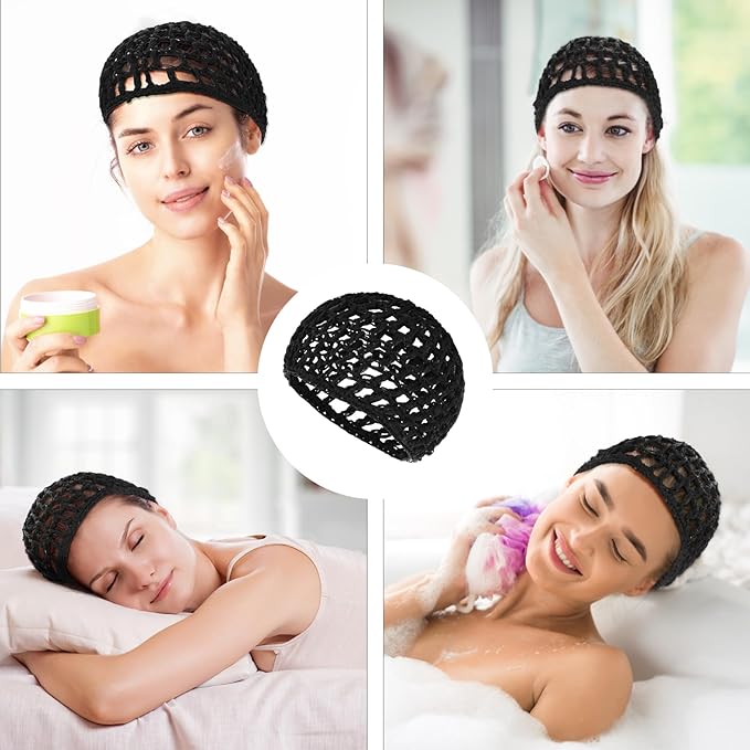 WLLHYF Wig Cap Thick Long Hair Caps Adjustable Net Mesh Braided Weaving Making - Image 5