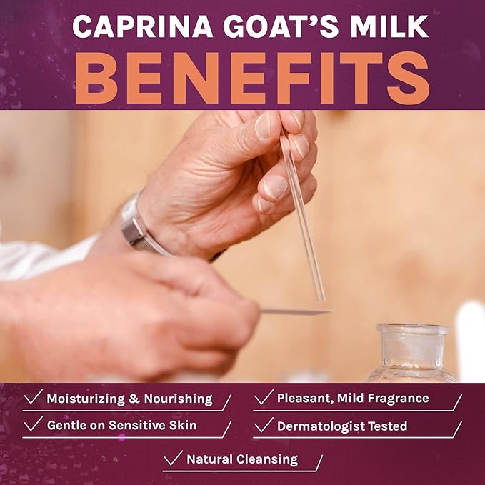 Caprina Goat Milk Bar Soap, 5 oz, Natural Hand & Body Soap Bars, Moisturizing - Image 5