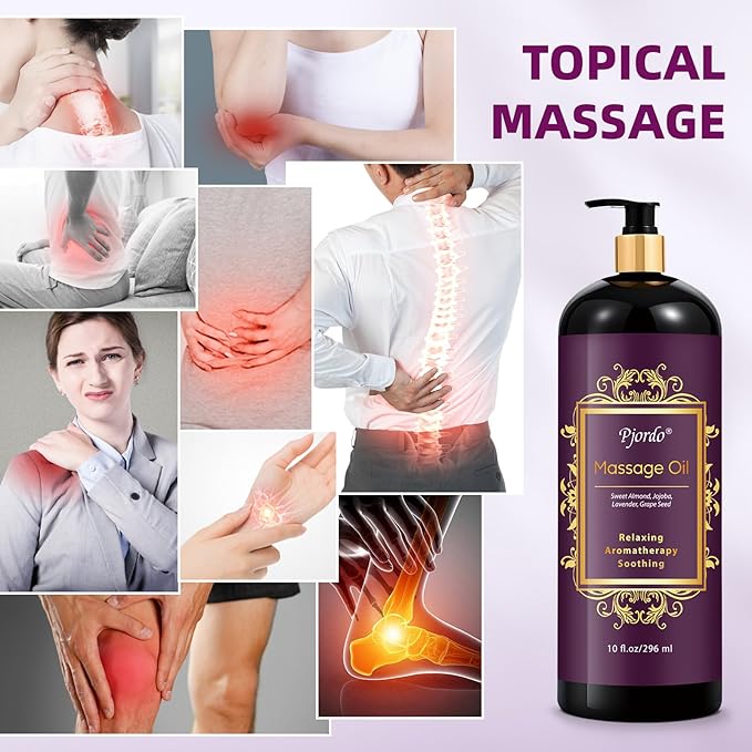 Pjordo Aromatherapy Lavender Massage Oil, Massage Oil - Image 5