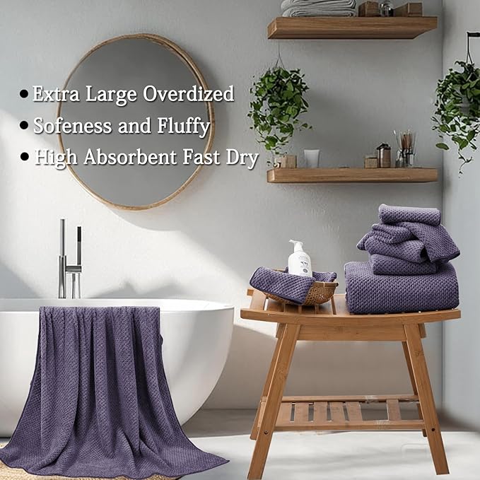 Extra Large Bath Towels Set 35x70 Inches - Image 4