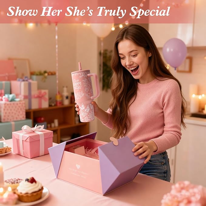 Birthday Gifts for Women, 40 oz Tumbler, and Tote Bag – Get Well Soon Gift for - Image 7