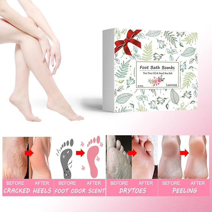 Lanwexy Bath Foot Bombs, 16 Pack Foot Soak - Image 2