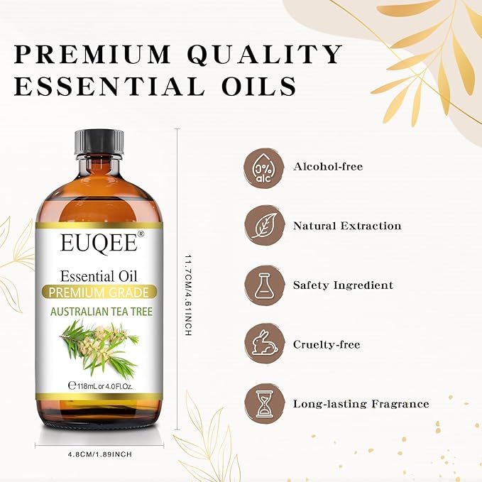 EUQEE Australian Tea Tree Essential Oil Premium Grade Australian Tea Tree Oil - Image 5