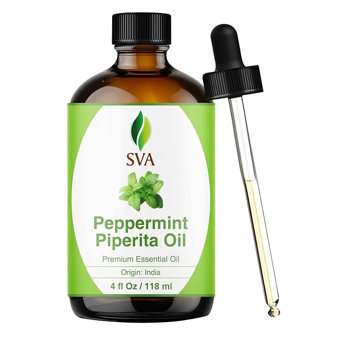 SVA Peppermint Piperita Essential Oil – 4 Fl Oz – 100% Natural Piperita Oil - Image 9