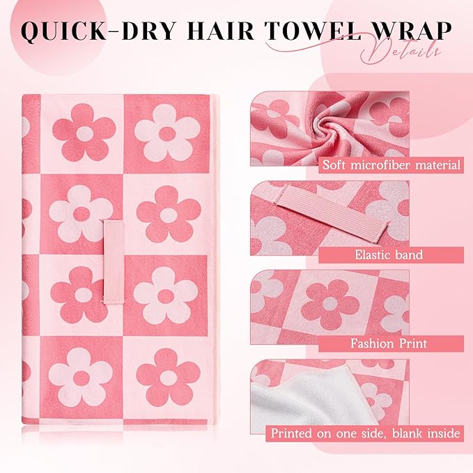 40 x 24 Inches Large Microfiber Hair Towels Quick Dry Hair Towel Wrap - Image 3