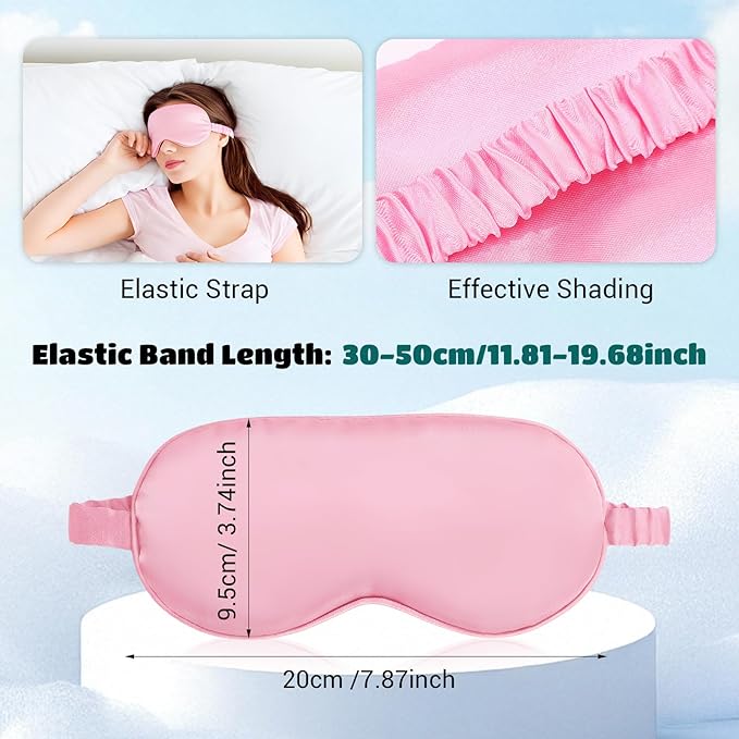 Cutecrop 50 Pcs Silk Sleep Mask Blackout - Image 2