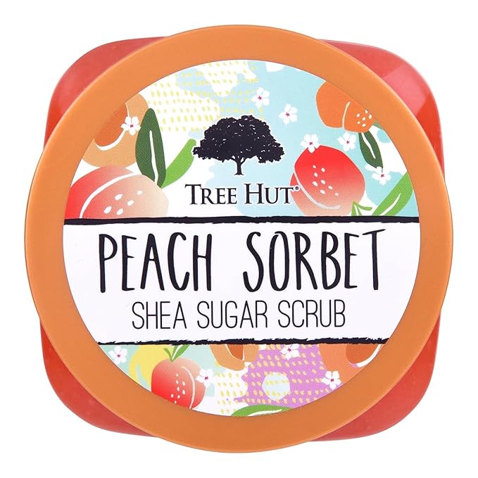 Tree Hut Peach Sorbet Shea Sugar Scrub, Exfoliating, Hydrating & Moisturizing - Image 5