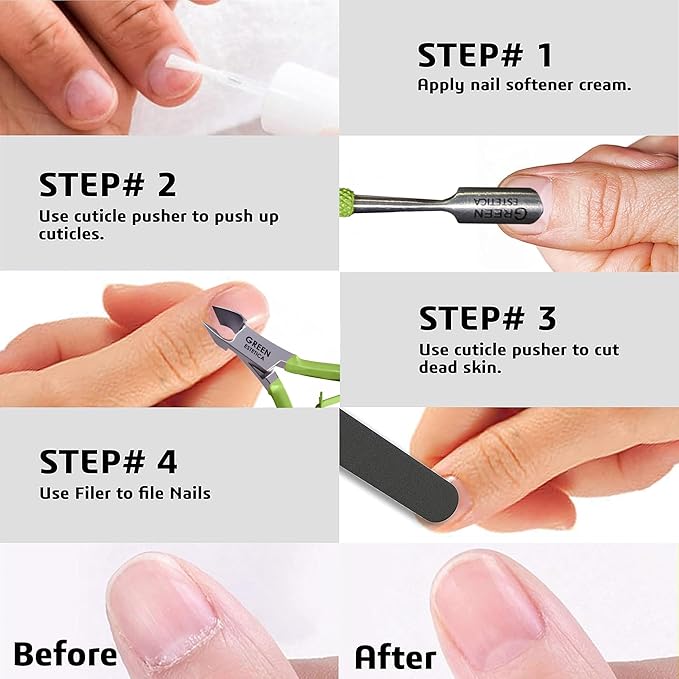 Professional Cuticle Trimmer Nail Cuticle Cutter Stainless Steel Cuticle Nippers - Image 9