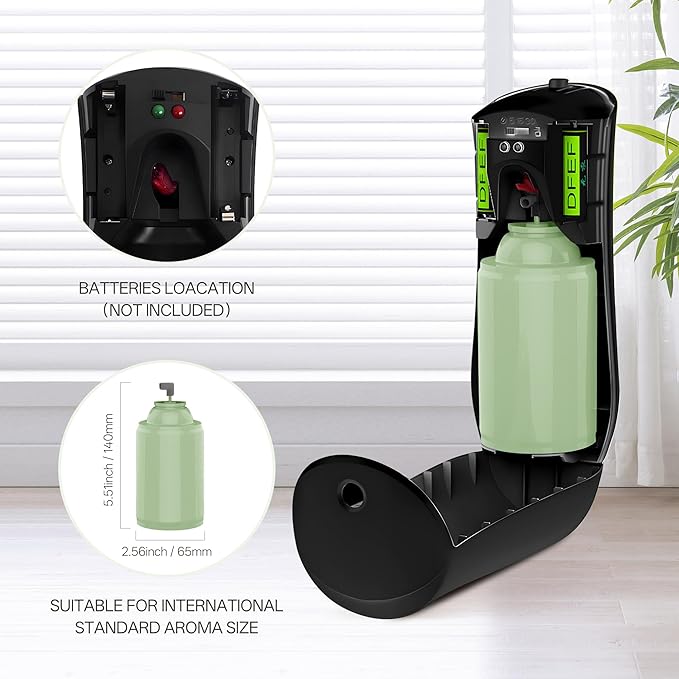 2 PACK Automatic Air Freshener Spray Dispenser | Adjustable Aromatherapy Machine - Image 3