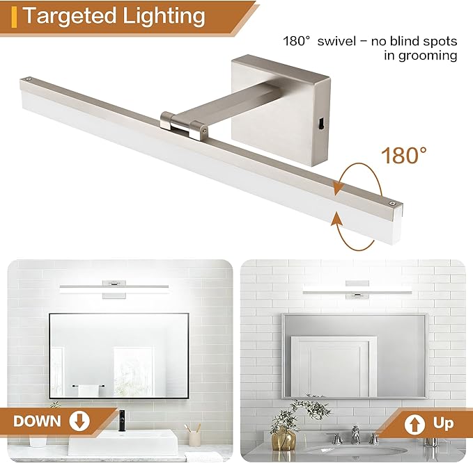 SOLFART Vanity Lights for Bathroom: 24 Inch Bathroom Lighting Fixtures Over - Image 4