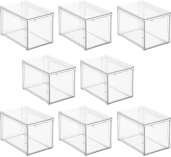 mDesign Plastic Stackable Bathroom Storage - Image 7