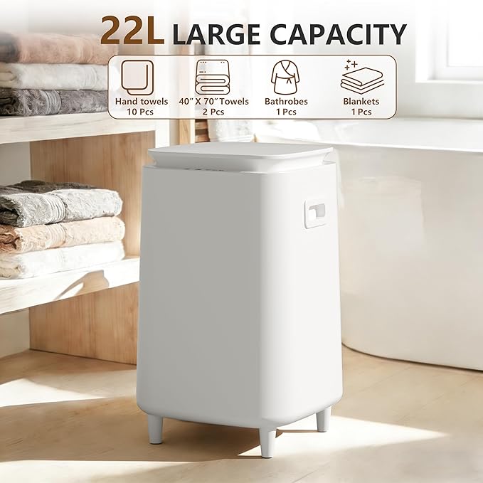 22L Towel Warmer for Bathroom – Fast Heating Blanket Warmer, Fits Two 40" x 70" - Image 3