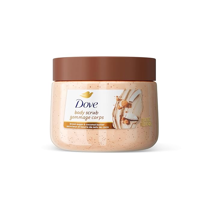 Dove Brown Sugar and Coconut Butter Body Scrub Exfoliates and Deeply Nourishes by Dove