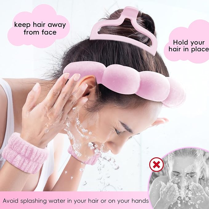 my novel things Spa Headband for Washing Face, Cute Skincare Headband and - Image 3