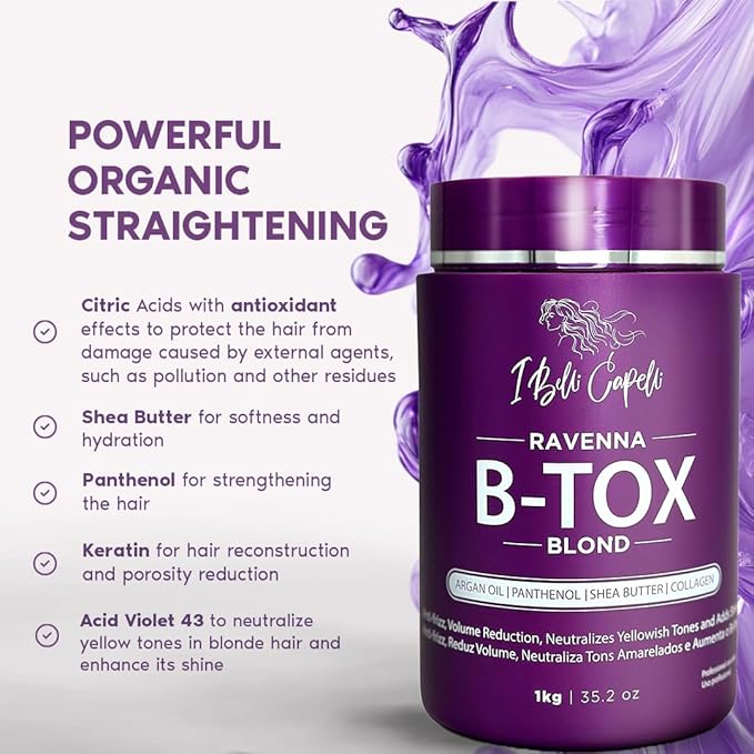 I Belli Capelli Ravenna Blond B-tox Hair Treatment Kit - 1kg/35.02 oz Hair - Image 4