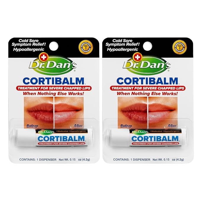 Dr. Dan's Cortibalm-2 Pack- for Dry Cracked Lips by DrDans