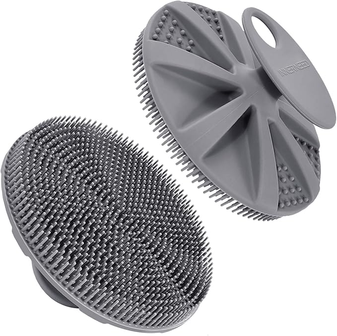 INNERNEED Food-Grade Soft Silicone Body Scrubber Shower Brush Handheld by INNERNEED