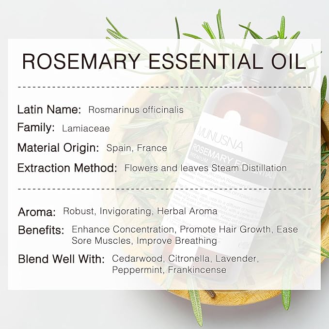 Rosemary Essential Oil 100ML, 100% Pure Rosemary Oil - Image 7