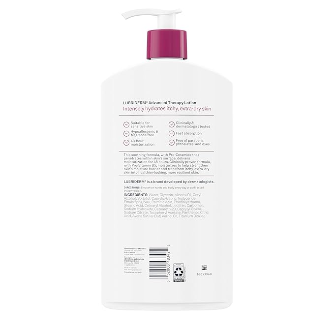Lubriderm Advanced Therapy Fragrance-Free Moisturizing Hand & Body Lotion + - Image 11