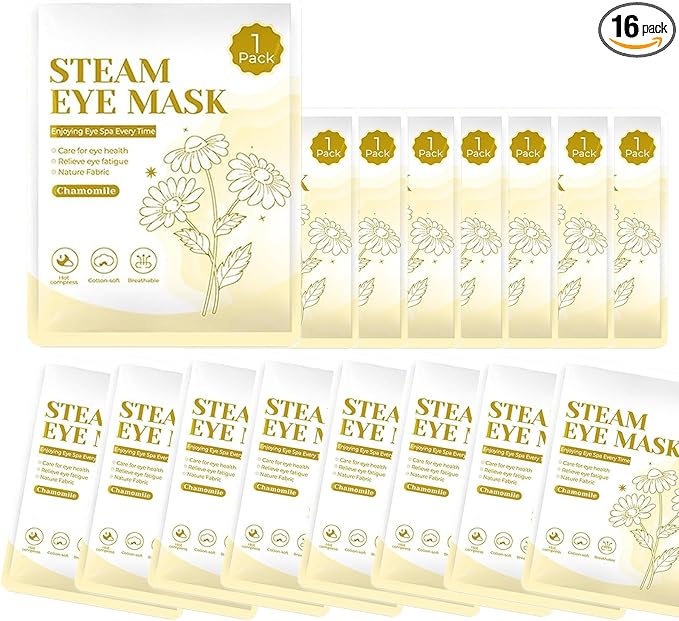 16 Packs Steam Eye Mask, Warm Eye Compress by Unknown