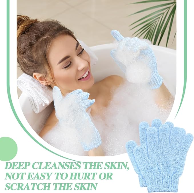 Ramede 30 Pair Exfoliating Glove Double Sided Exfoliating Bath Gloves Pack - Image 5