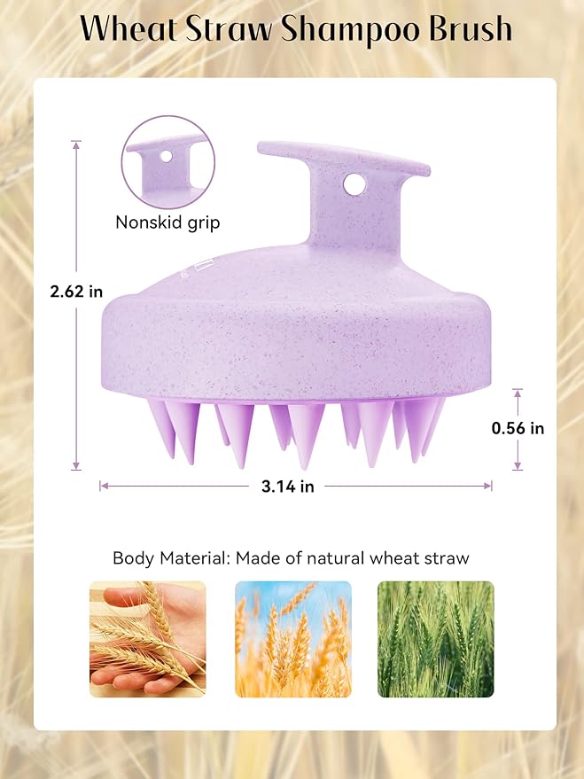 HEETA Scalp Massager Hair Growth, Soft Silicone Scalp Scrubber Shampoo Brush - Image 2