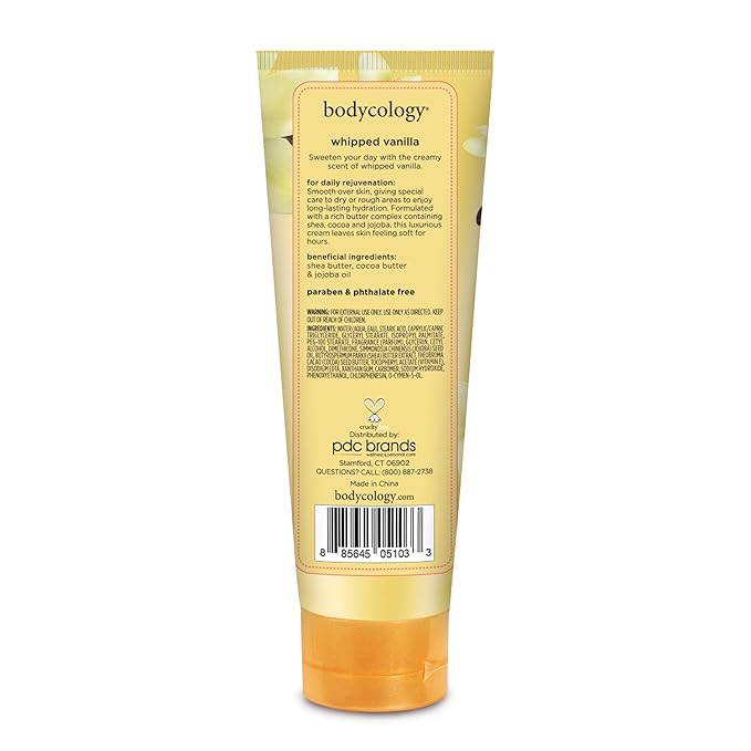 Bodycology Shea Butter Body Cream, Whipped Vanilla, 8 oz - Image 8