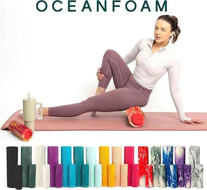 Oceanfoam Ripple Travel Foam Roller Firm Mini Foam Roller - Image 9
